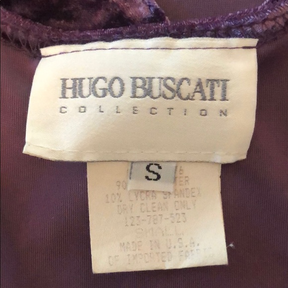 90’s Authentic Vintage Velvet Mini Dress - Picture 3 of 3